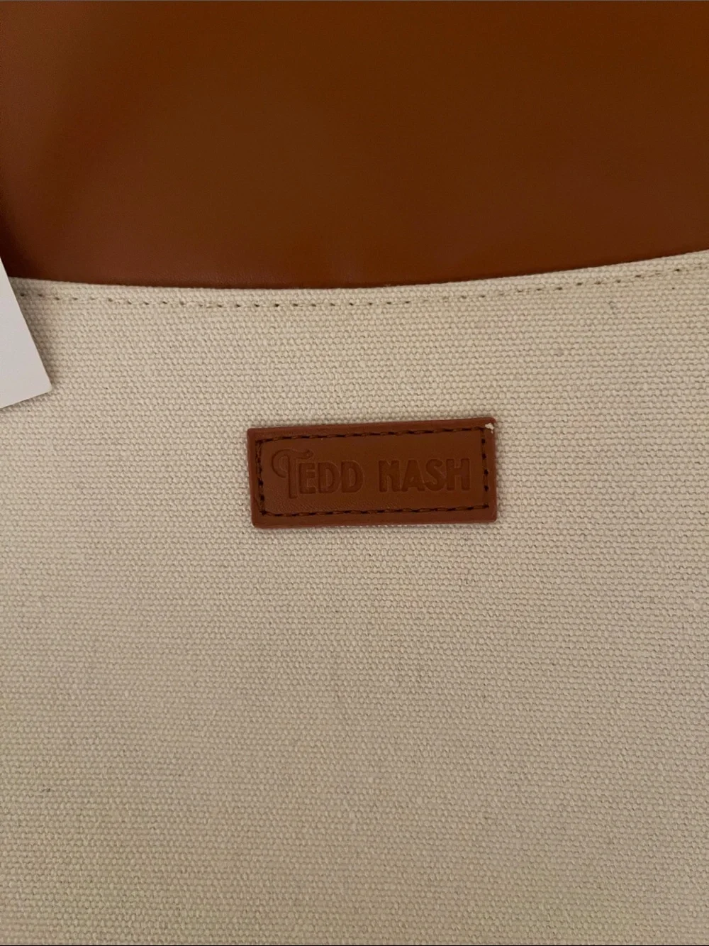 Brown & Cream Canvas Backpack
